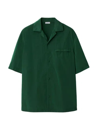 Burberry Men's Button-front Camp Shirt In Ivy