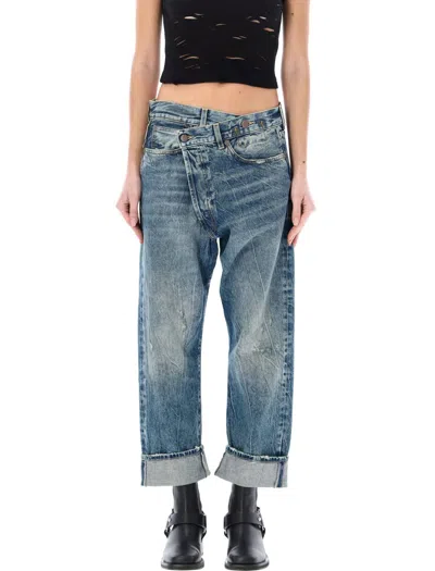 R13 Blue Crossover Jeans In Kelly
