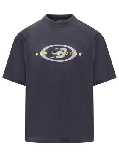 New Balance T-shirt With Logo In Eclipse