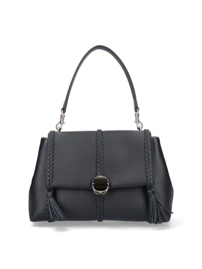 Chloé Penelope Medium Shoulder Bag In Black