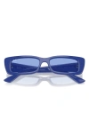 Ray Ban Teru Bio-based Sunglasses Electric Blue Frame Blue Lenses 54-17