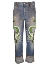 GUCCI DRAGON DENIM JEANS,478003 XR7134397