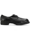 GUIDI distressed oxford shoes,5302NSHFGBLKT12258792
