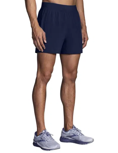 Brooks Men's Sherpa 7" 2-in-1 Short In Navy In Blue