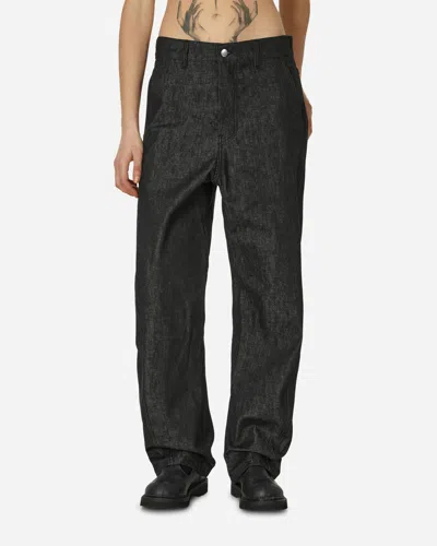 Oamc Cortes Trousers Natural In Black