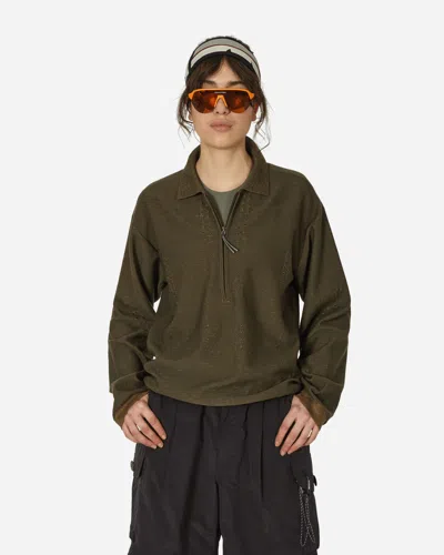 Roa Merino Polo Sweater Military In Green