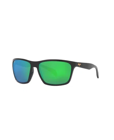 Maui Jim Men's Polarized Sunglasses, Mangroves Mj000732 In Black Matte