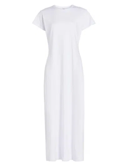 Leset Exclusive Margo Cotton T-shirt Maxi Dress In White