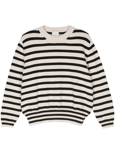 Alysi Striped Jumper In Blanco