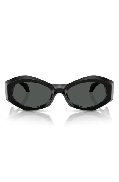 Versace Womens Black Ve4466u Irregular-frame Injected Sunglasses