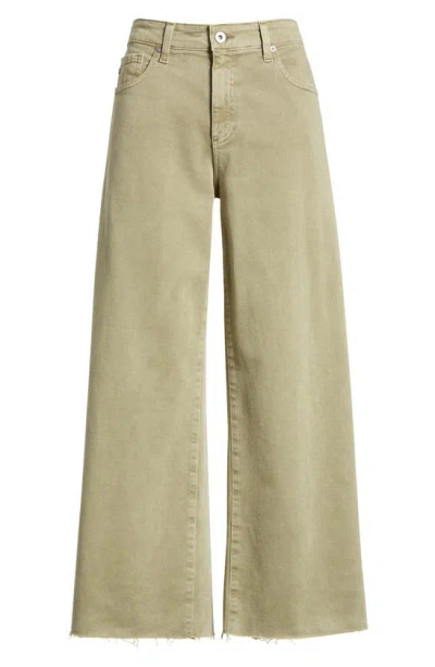 Ag Saige High Waist Ankle Wide Leg Jeans In Sulfur Dried Parsley