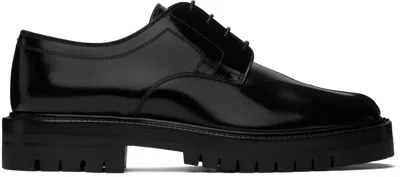 Maison Margiela Tabi Lace Up Shoes In Black