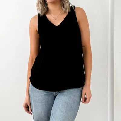 Z Supply Vagabond Sparkle Tank Top In Black