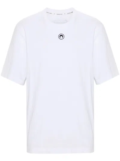 Marine Serre T-shirt Crescent Moon In White