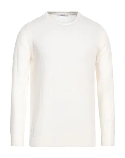 Kangra Man Sweater Ivory Size 42 Merino Wool In White