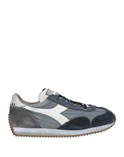 Diadora Heritage Man Sneakers Midnight Blue Size 10.5 Leather, Textile Fibers