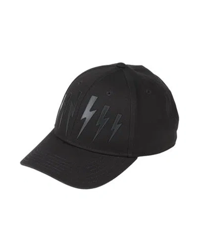 Neil Barrett Baseball Hat With Logo In Black