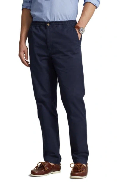 Polo Ralph Lauren Prepster Flat Front Twill Chino Pants Classic Oversized Fit In Navy