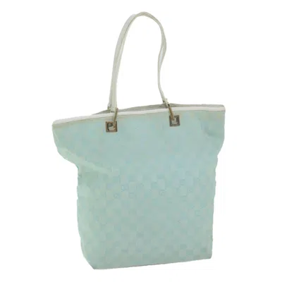 Gucci Cabas Blue Canvas Tote Bag ()