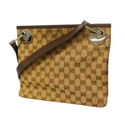 Gucci Gg Canvas Brown Canvas Shoulder Bag ()