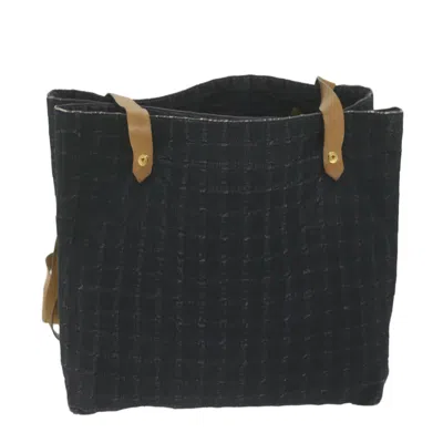 Hermes Hermès Ahmedabad Black Canvas Shoulder Bag ()