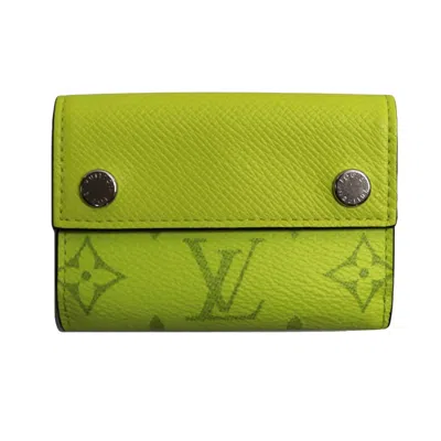 Pre-owned Louis Vuitton Discovery Yellow Leather Wallet  ()