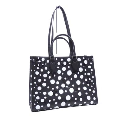 Pre-owned Louis Vuitton Onthego Black Leather Tote Bag ()