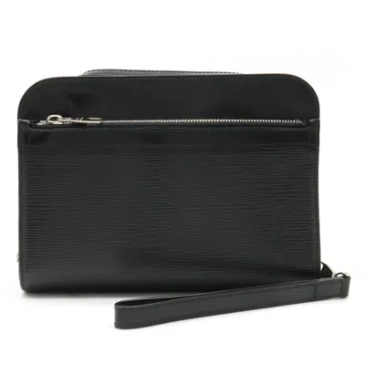 Pre-owned Louis Vuitton Osh Black Leather Clutch Bag ()