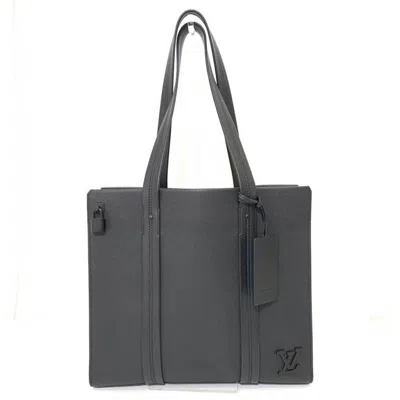 Pre-owned Louis Vuitton Takeoff Black Leather Tote Bag ()