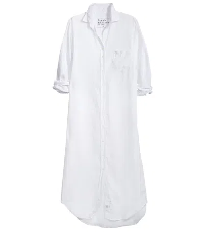 Frank And Eileen Rory Maxi Shirtdress In White