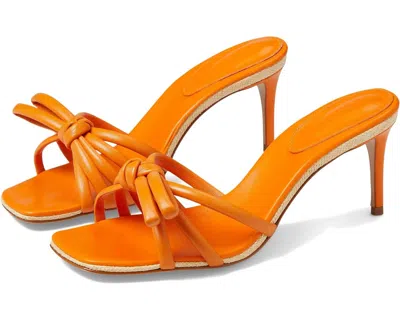 Schutz Blossom Mid Heel In Tangerine In Orange