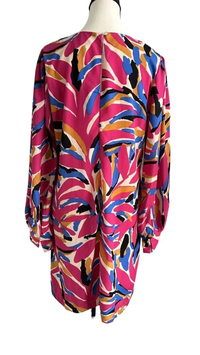 Fsl Apparel Kenzie Printed Shift Dress In Multi Pink