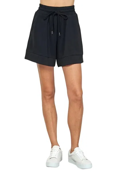 See And Be Seen Elle Soft Lounge Shorts In Black