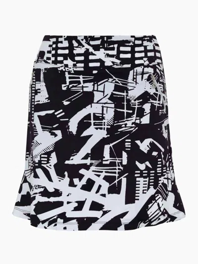 Dolcezza Golf Skort In Black/white In Multi