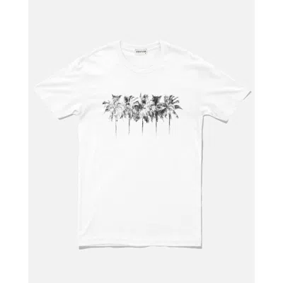 Vestige Men's Row Of Palms T-shirt In White