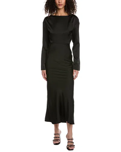 Beulah Cowl Back Gown In Black