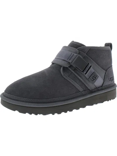 Ugg Neumel Snapback Mens Suede Cold Weather Ankle Boots In Grey