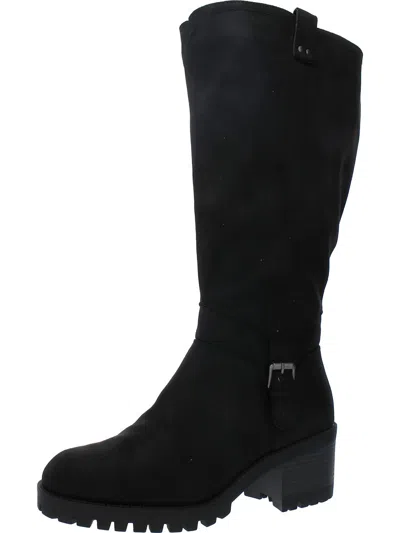Bella Vita Lorielle Plus Womens Wide Calf Life Style Knee-high Boots In Black