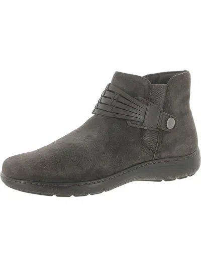 Earth Synal Womens Suede Harness Booties In Multi