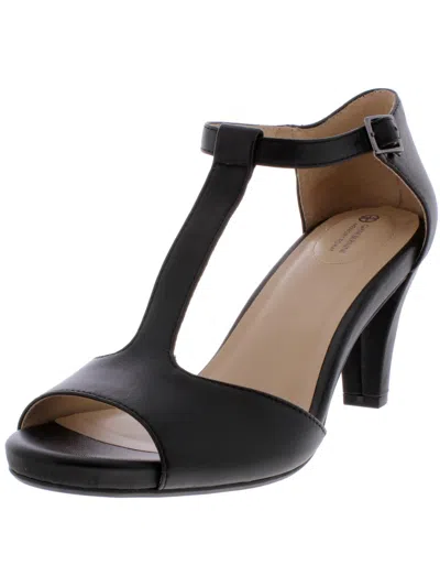 Giani Bernini Claraa Womens T-strap Dress Sandals In Black
