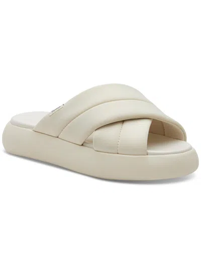 Toms Alpargata Mallow Crossover Womens Warm Lifestyle Platform Sandals In Beige