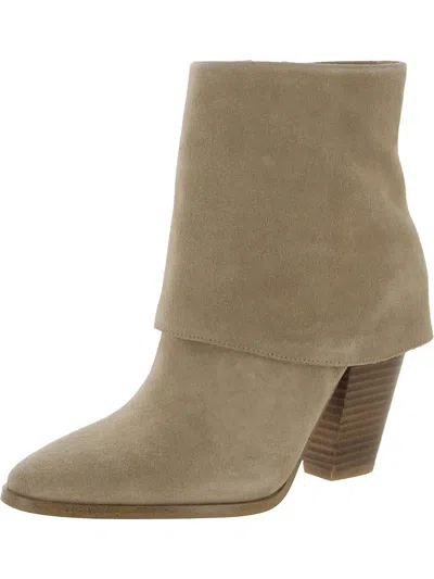 Jessica Simpson Coulton Womens Suede Almond Toe Ankle Boots In Multi