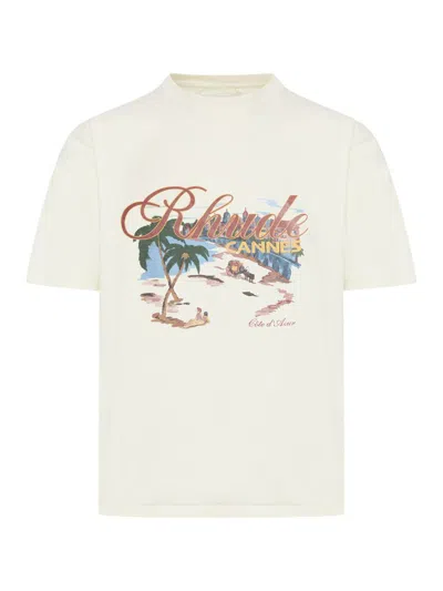 Rhude T-shirts In White