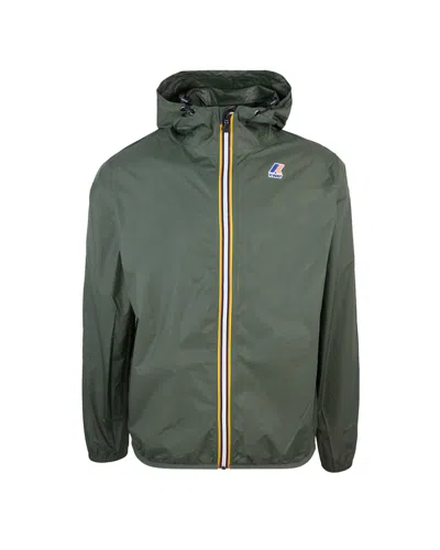 K-way Le Vrai 3.0 Claude Jacket In Wmrgreen Blackish