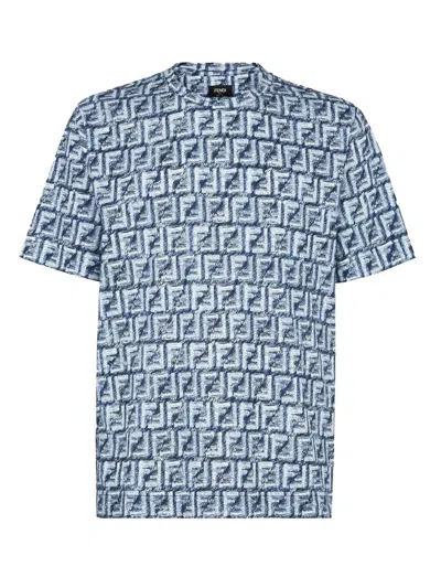 Fendi T-shirts In Blue