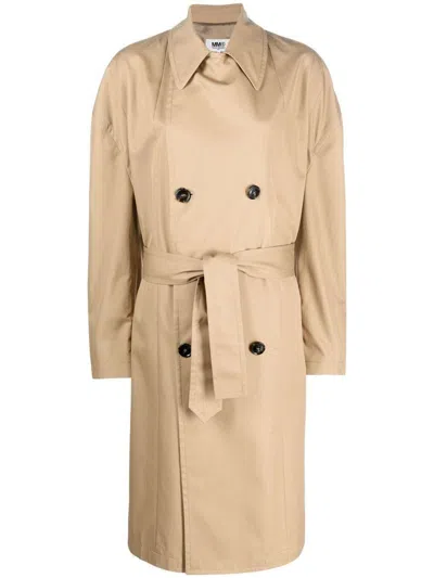 Mm6 Maison Margiela Trench Coat Clothing In 114 Beige