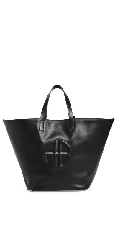 Anine Bing Palermo Leather Tote Bag In Black