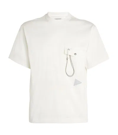 And Wander Pocket T-shirt In White
