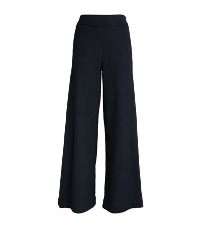 Me+em Wide-leg Palazzo Trousers In Navy