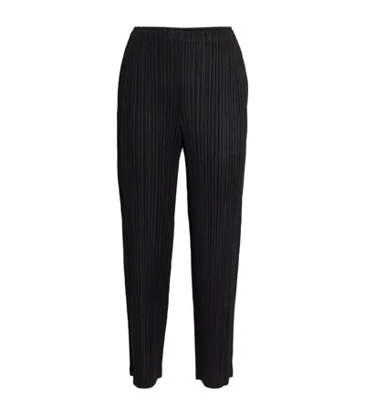 Issey Miyake Thicker Bottoms 2 Straight Trousers In Black
